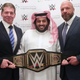 Vince McMahon, Turki bin Abdel Muhsin Al-Asheik of Saudi Arabia’s General Sports Authority, and Paul “Triple H” Levesque.
